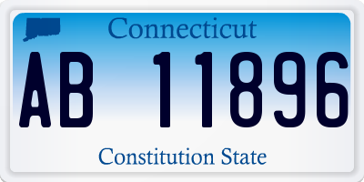 CT license plate AB11896