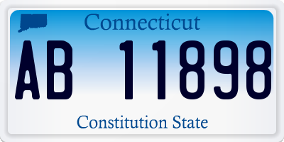 CT license plate AB11898