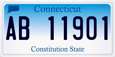 CT license plate AB11901