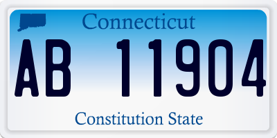 CT license plate AB11904