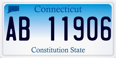 CT license plate AB11906