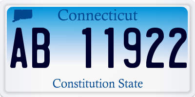 CT license plate AB11922