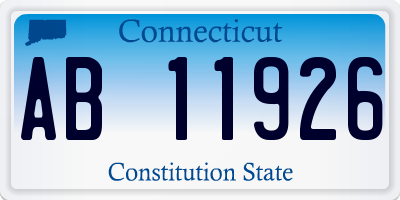 CT license plate AB11926