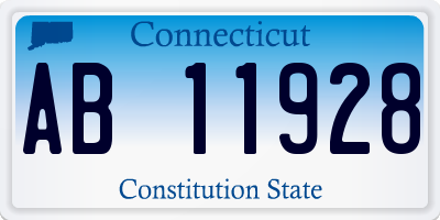 CT license plate AB11928