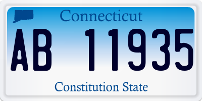 CT license plate AB11935