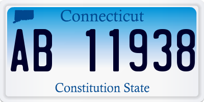 CT license plate AB11938