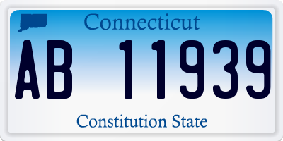 CT license plate AB11939