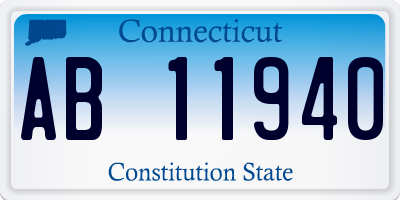 CT license plate AB11940