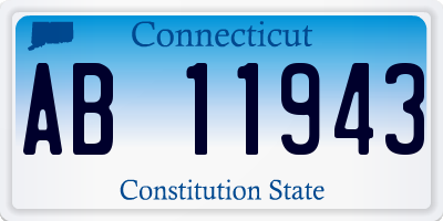 CT license plate AB11943