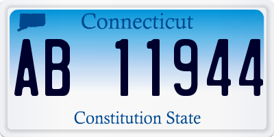 CT license plate AB11944