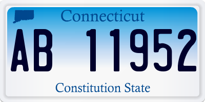 CT license plate AB11952