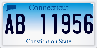 CT license plate AB11956