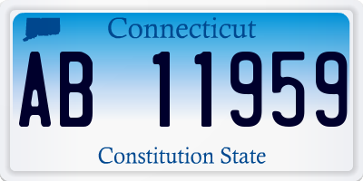 CT license plate AB11959