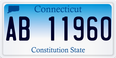 CT license plate AB11960