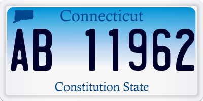 CT license plate AB11962