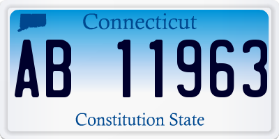 CT license plate AB11963