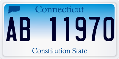 CT license plate AB11970