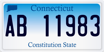 CT license plate AB11983