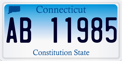 CT license plate AB11985