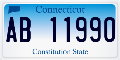 CT license plate AB11990