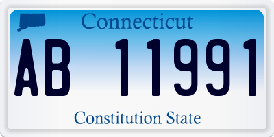 CT license plate AB11991