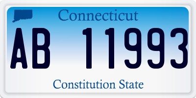 CT license plate AB11993