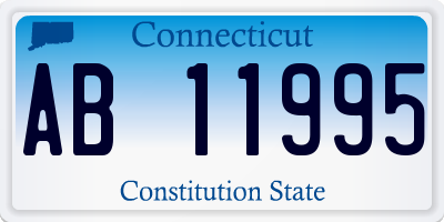 CT license plate AB11995