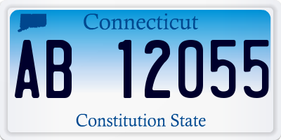 CT license plate AB12055