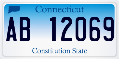 CT license plate AB12069