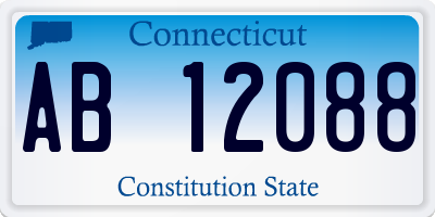 CT license plate AB12088