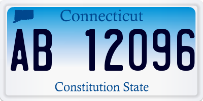 CT license plate AB12096