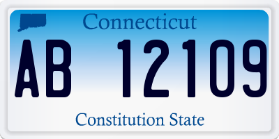 CT license plate AB12109