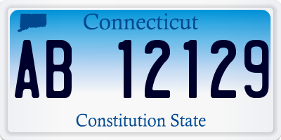 CT license plate AB12129