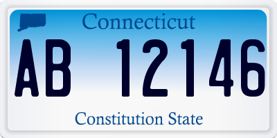 CT license plate AB12146