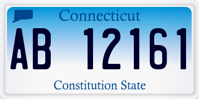 CT license plate AB12161