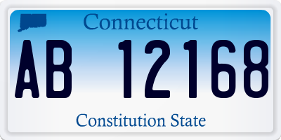 CT license plate AB12168