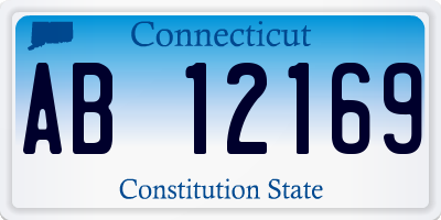 CT license plate AB12169