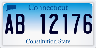 CT license plate AB12176