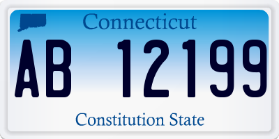 CT license plate AB12199