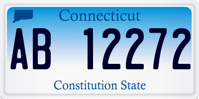 CT license plate AB12272