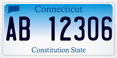 CT license plate AB12306
