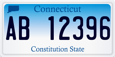 CT license plate AB12396