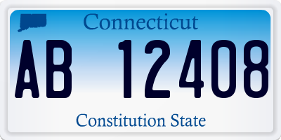 CT license plate AB12408
