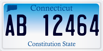 CT license plate AB12464