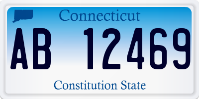 CT license plate AB12469