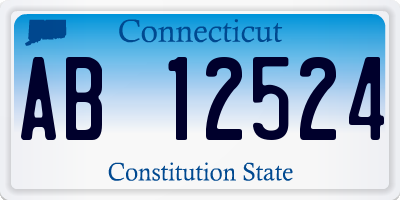 CT license plate AB12524