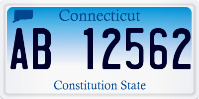 CT license plate AB12562