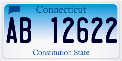 CT license plate AB12622