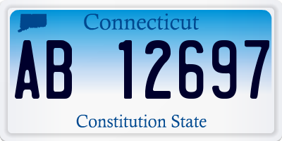 CT license plate AB12697