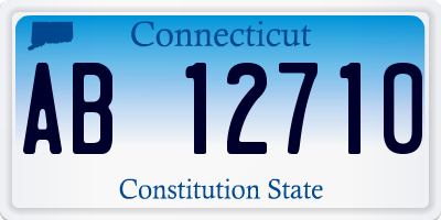 CT license plate AB12710